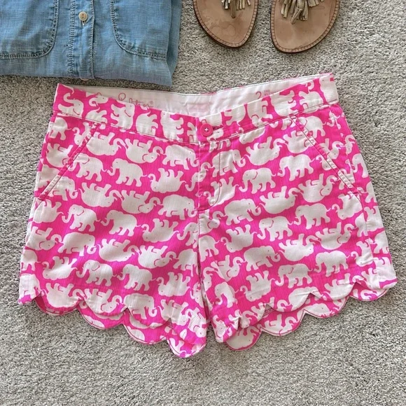 Lilly Pulitzer Buttercup Short Pop Pink Tusk In The Sun - Picture 2 of 5